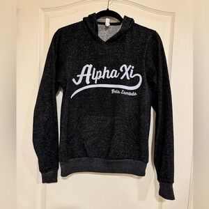 Black and grey Alpha Xi Delta, Beta Lambda chapter (Penn State) hoodie​​​​​